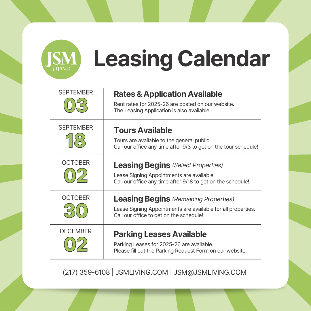 Leasing Calendar