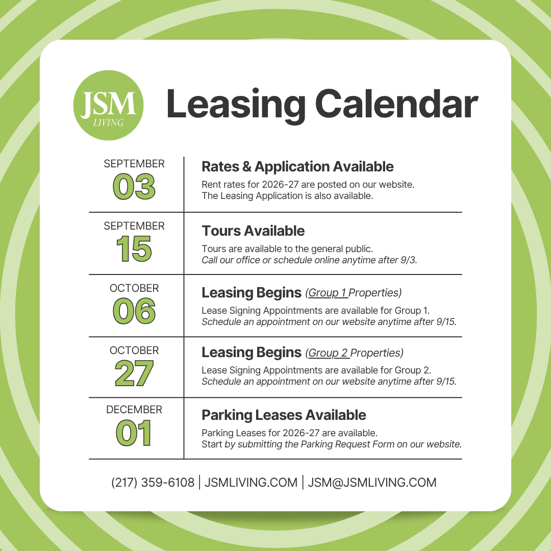 Leasing Calendar graphic