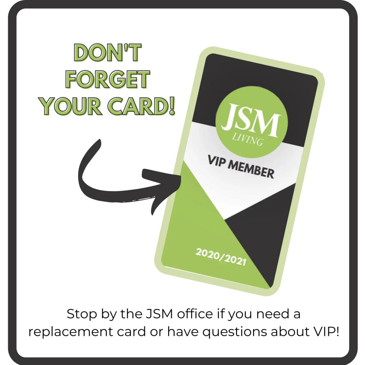 dont forget your card
