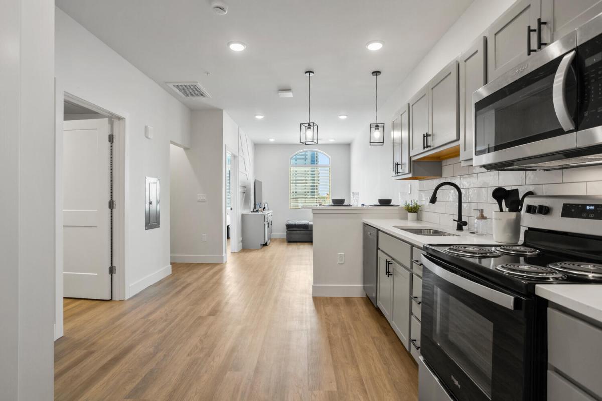 Kitchen and Living Room