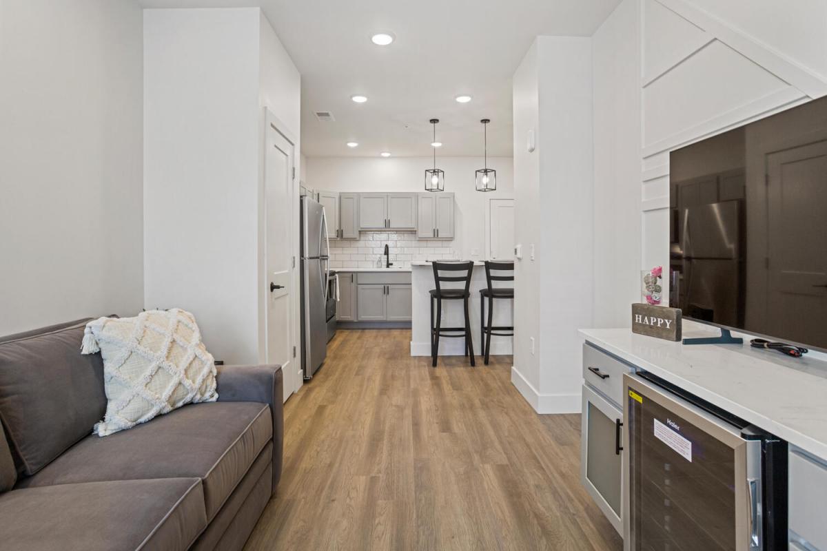 Living Room Television and Kitchen Dining