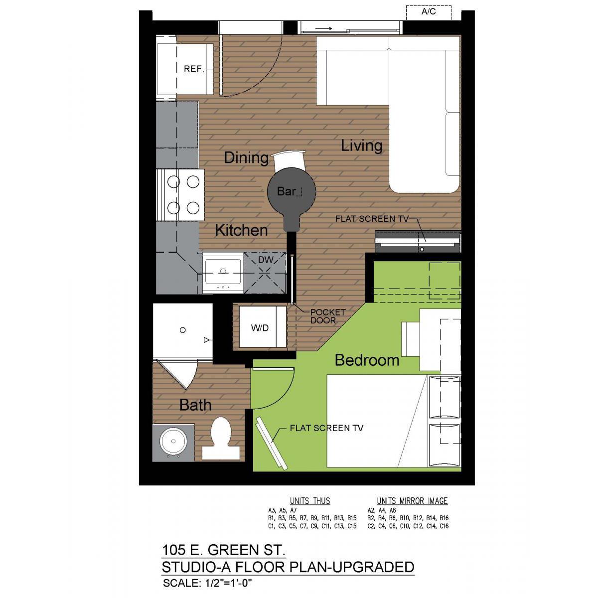 105G STUDIO A PLAN-COLOR-UPGRADE