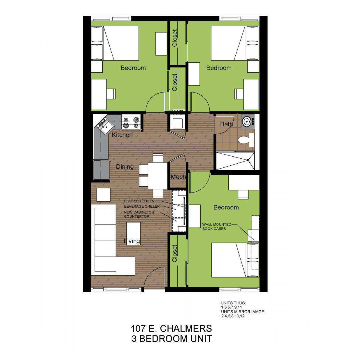 107C-3BR PLAN COLOR