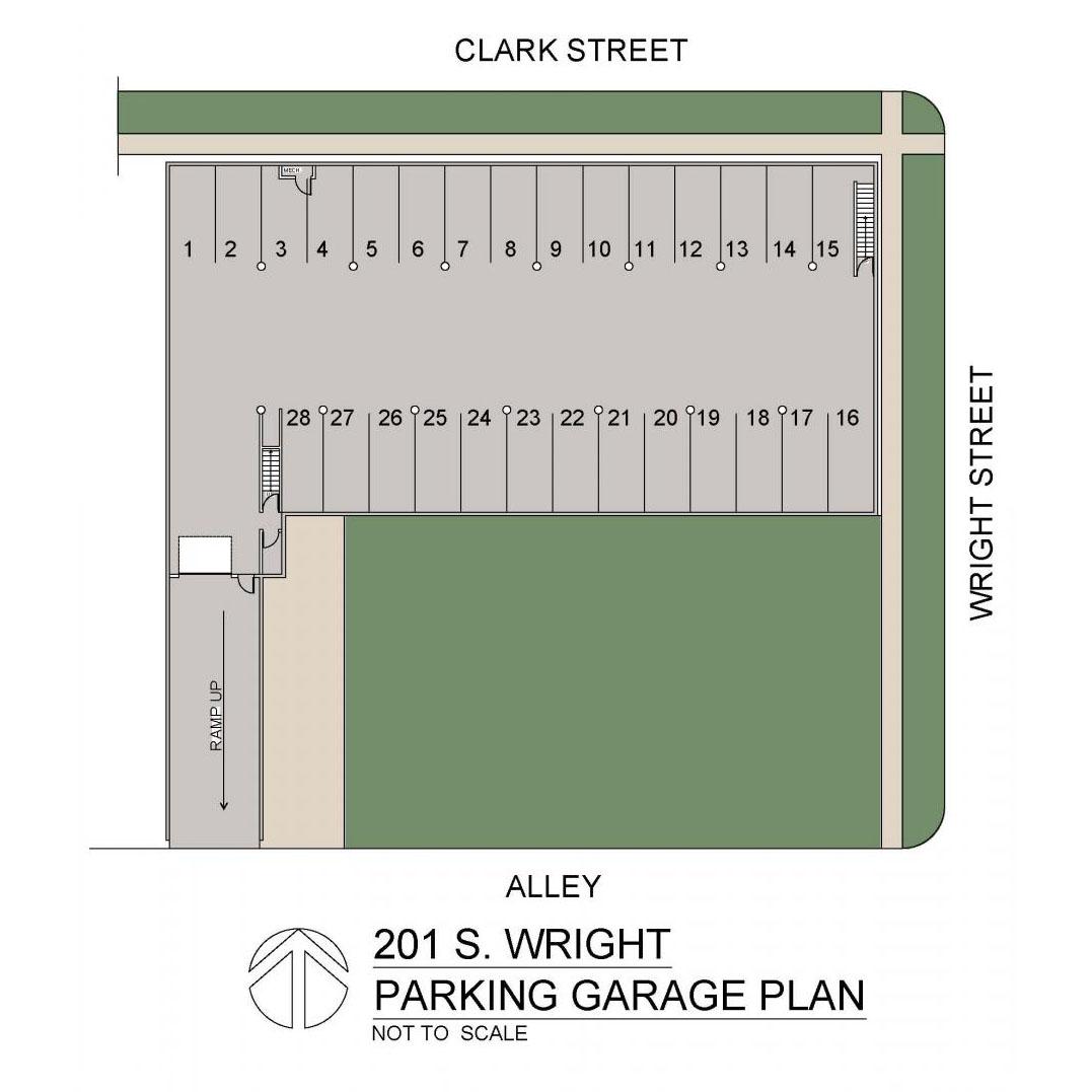 201W-PARKING GARAGE PLAN COLOR