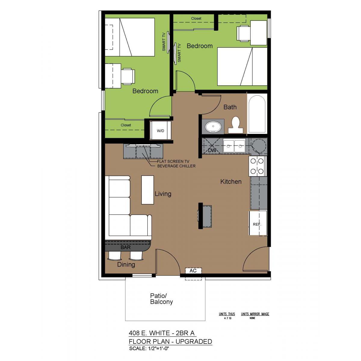 408W 2BR-A PLAN-UPGRADE