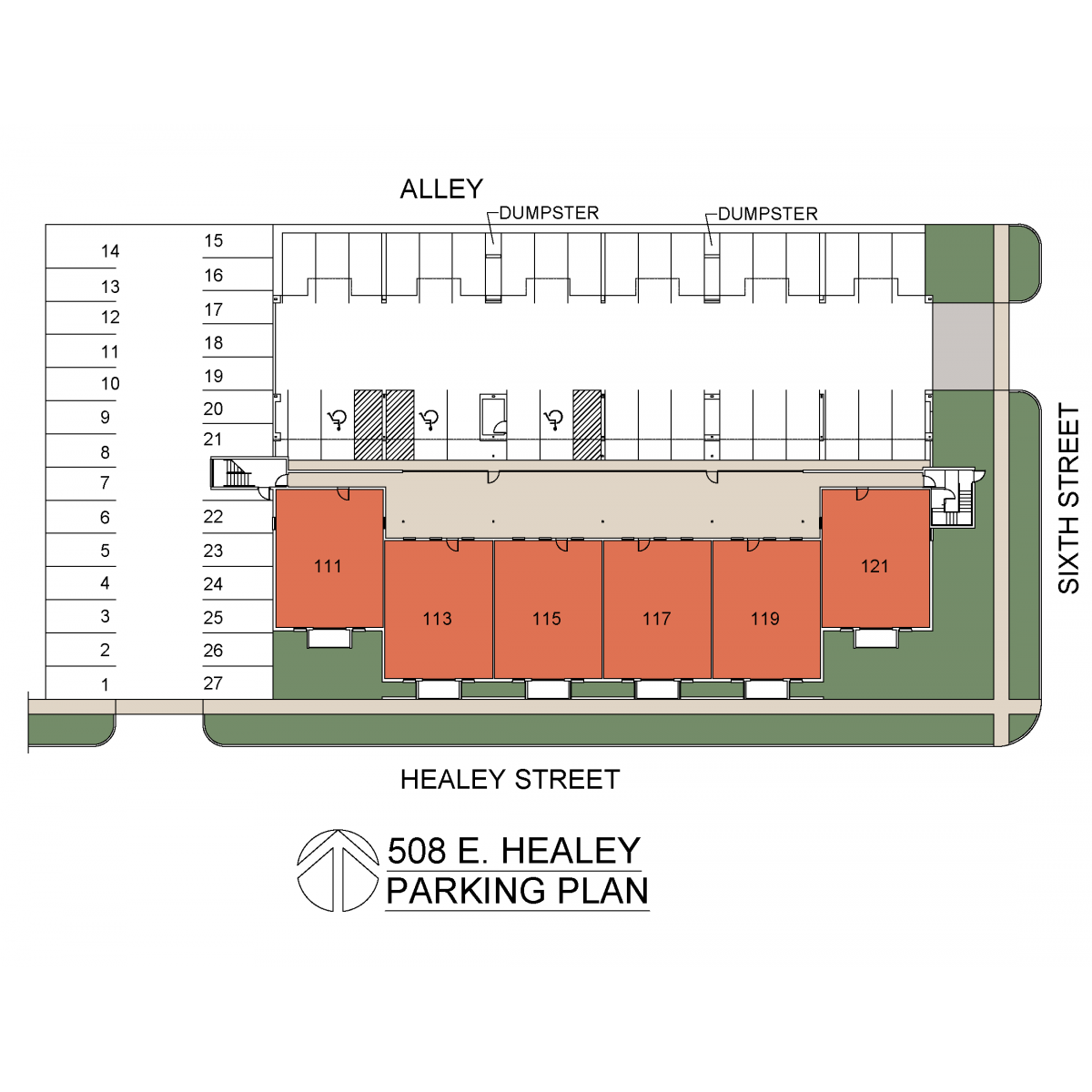 508 HEALEY UNCOVERED PARKING PLAN