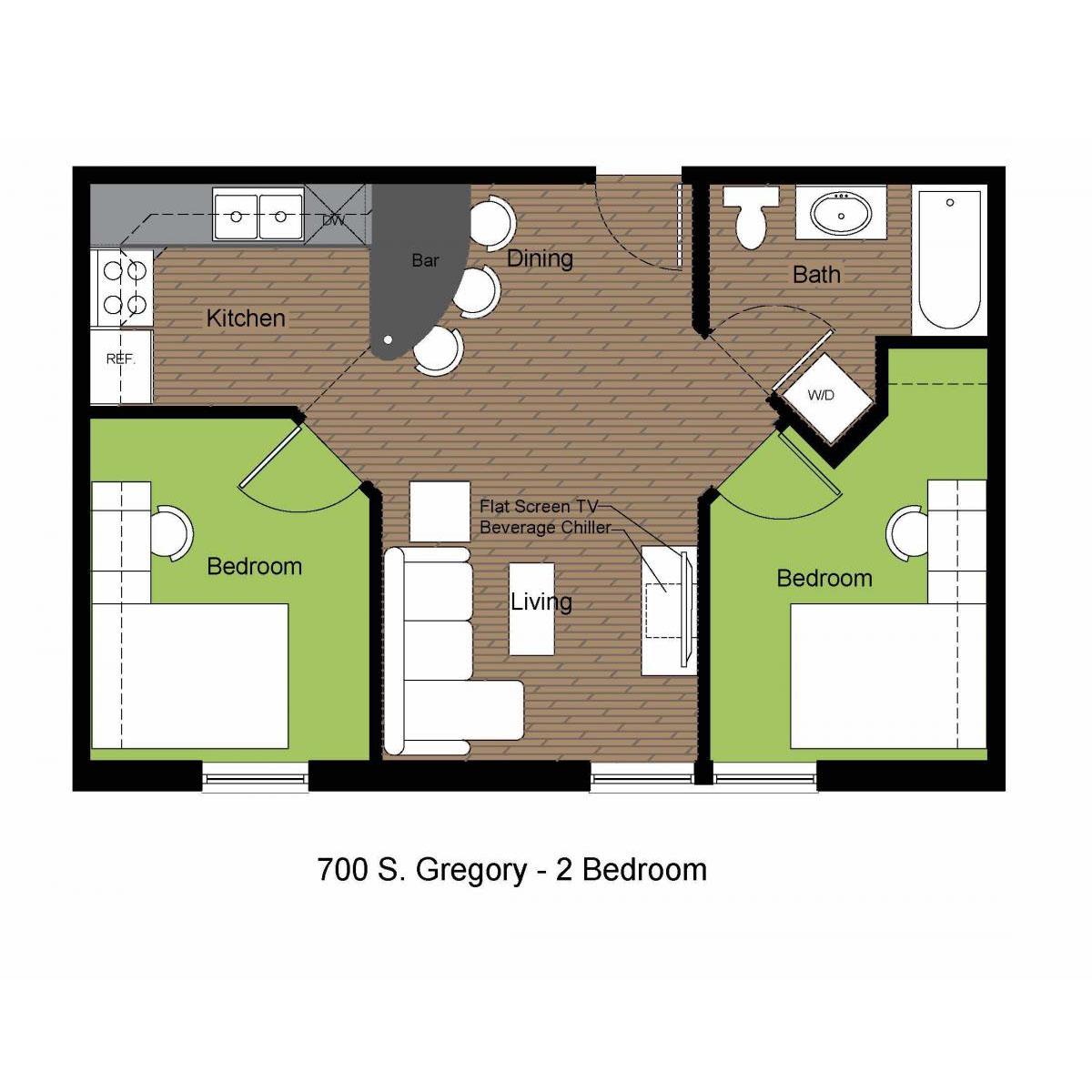 700G-2BR FLOORPLAN