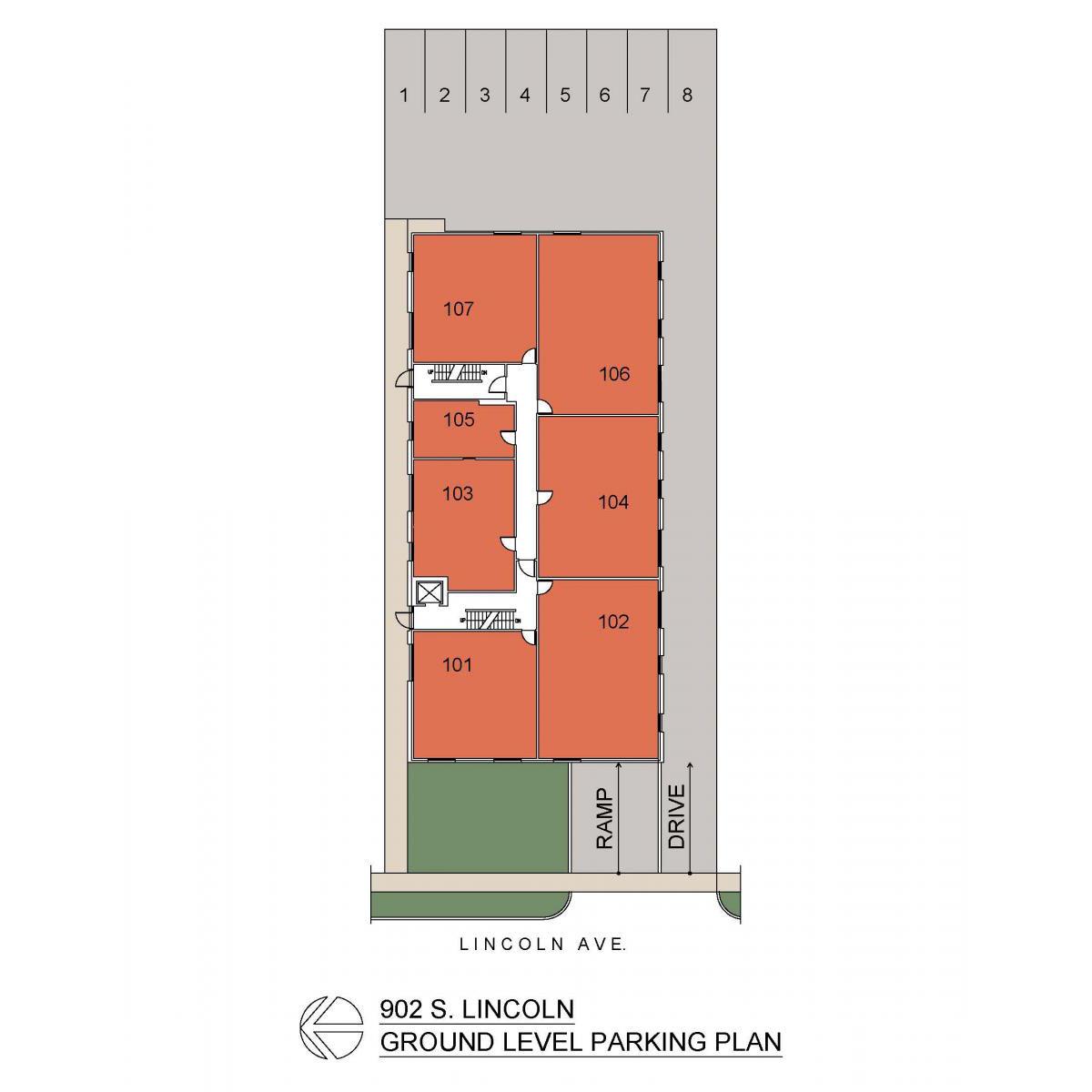 902L- GROUND LEVEL PARKING PLAN