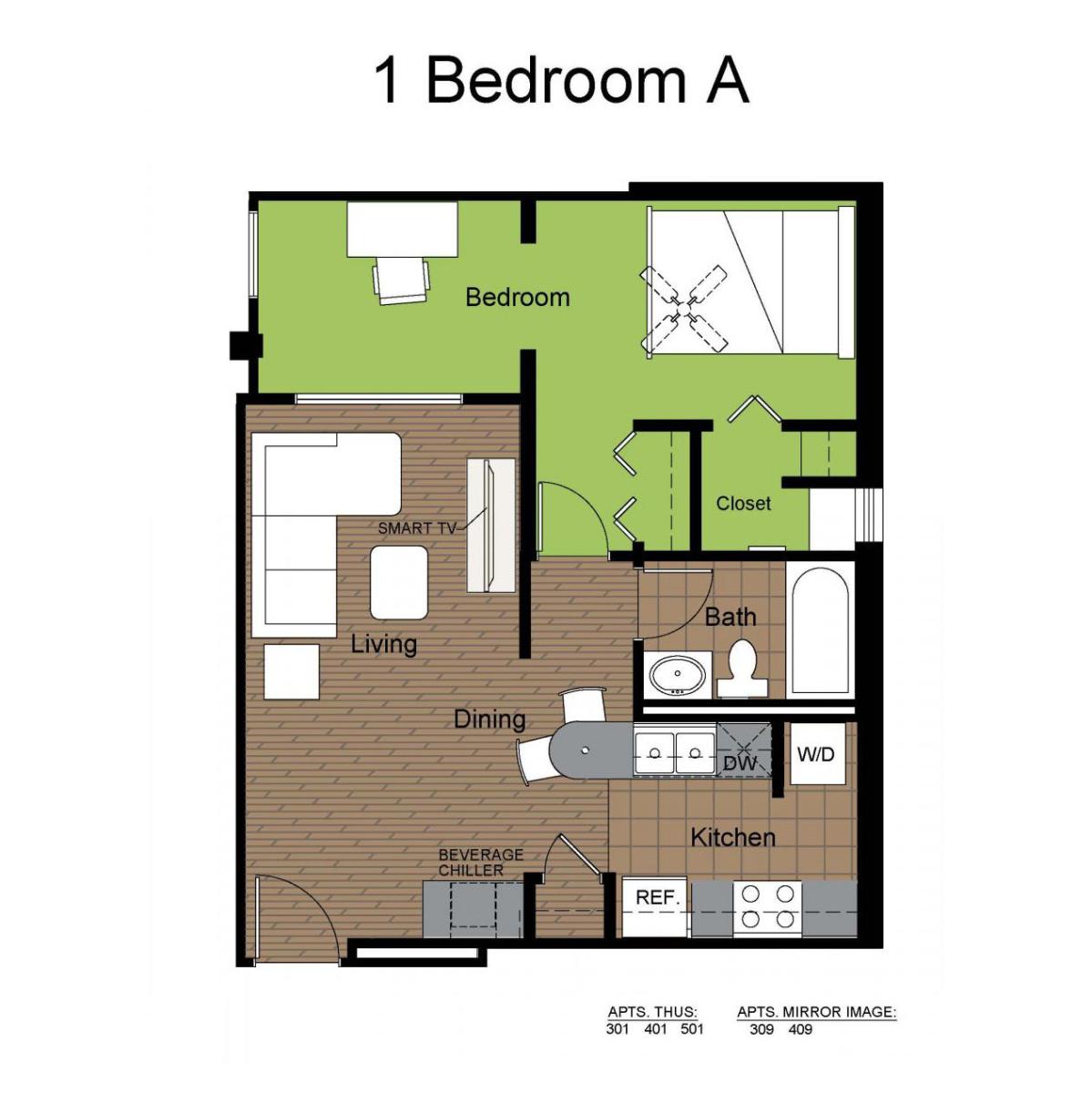 LANDO 1BR-A FLOORPLAN