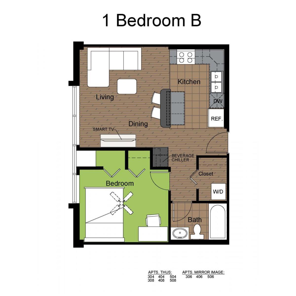 LANDO 1BR-B FLOORPLAN