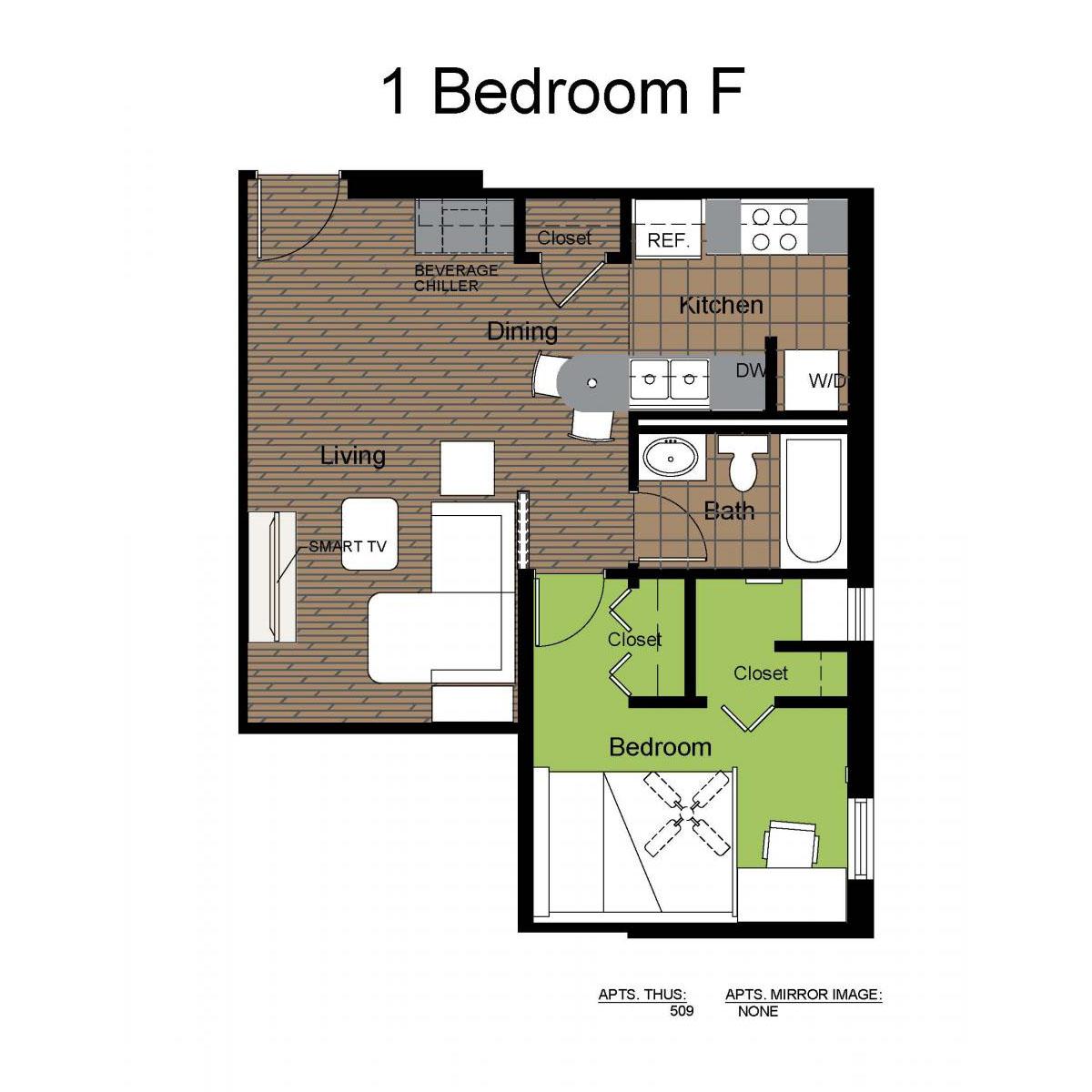 LANDO 1BR-F FLOORPLAN