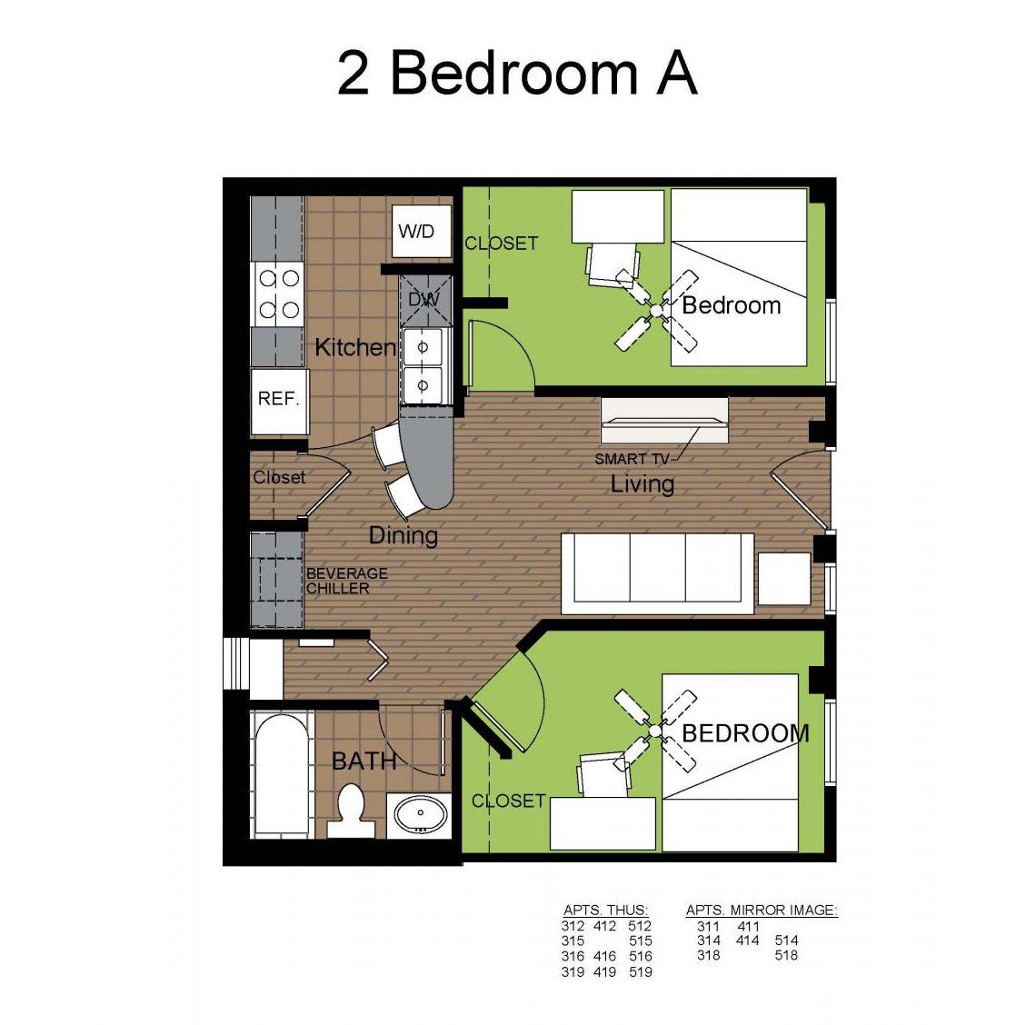 LANDO 2BR-A FLOORPLAN