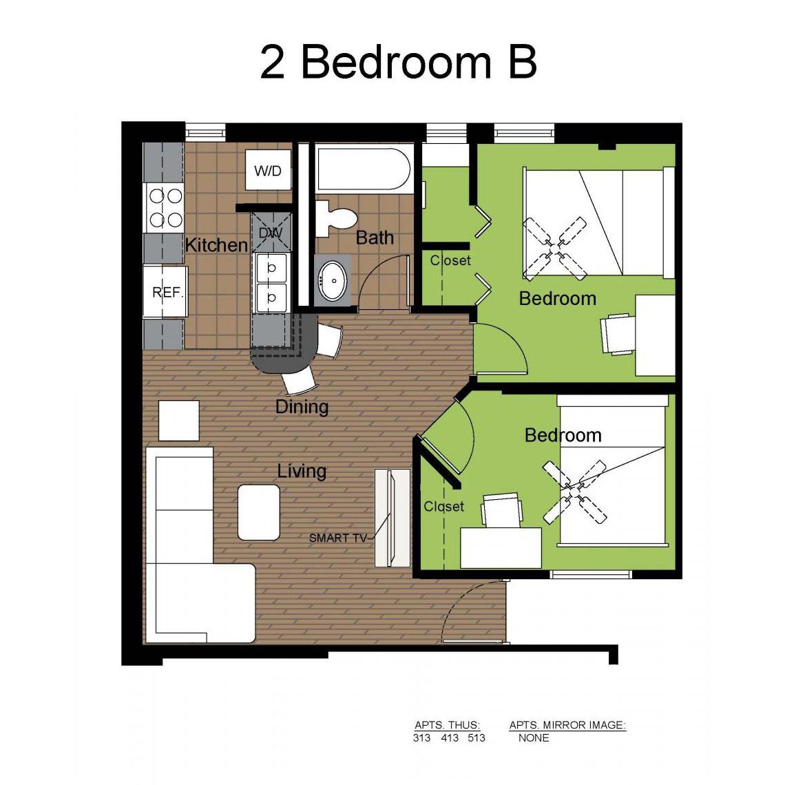 LANDO 2BR-B FLOORPLAN