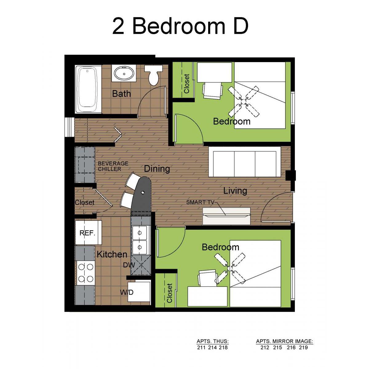 LANDO 2BR-D FLOORPLAN