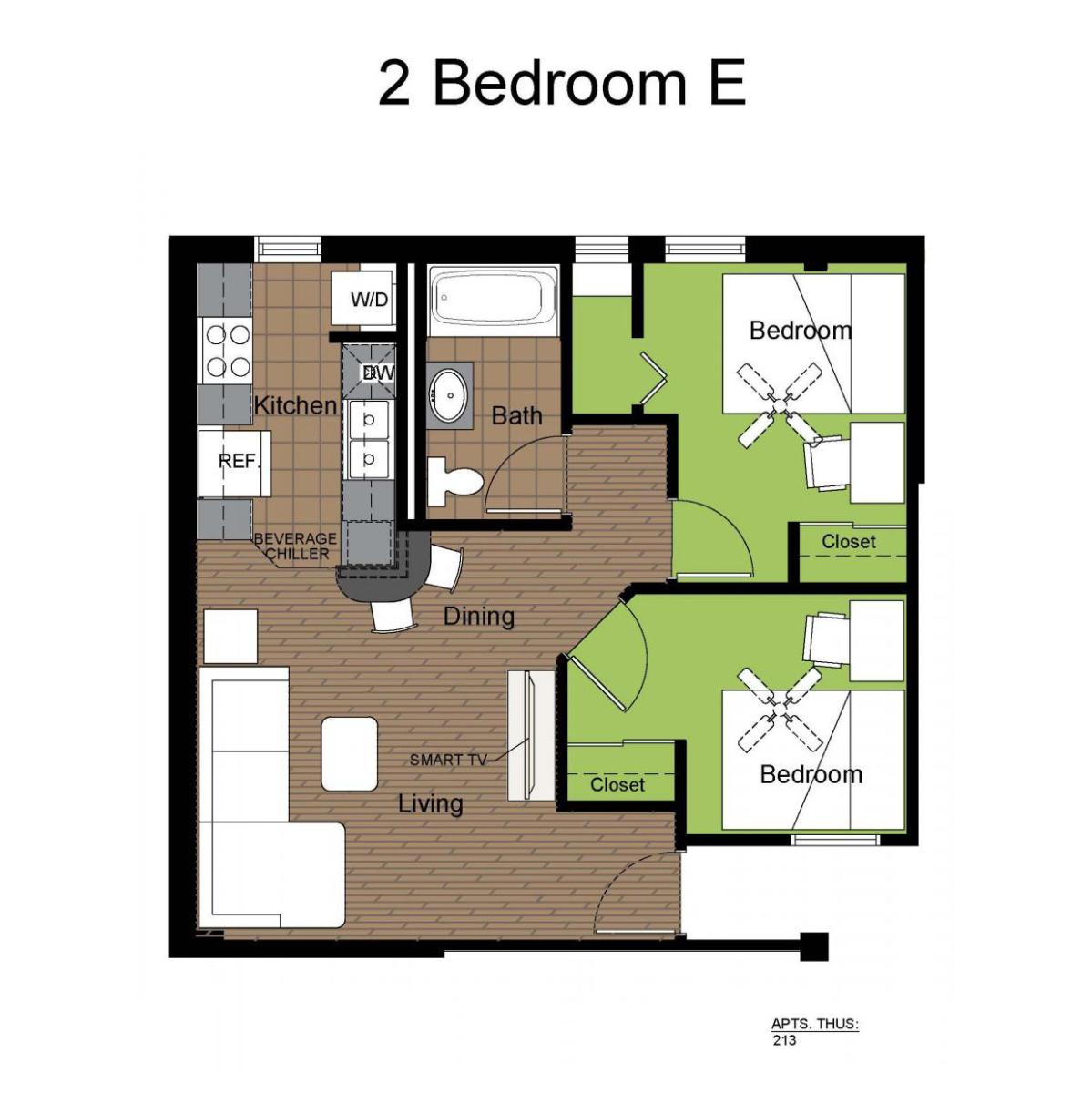 LANDO 2BR-E FLOORPLAN