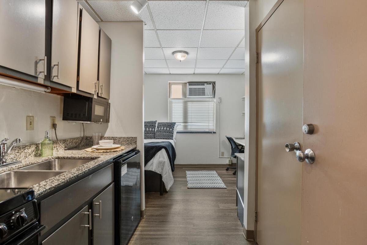 Kitchen and Bed
