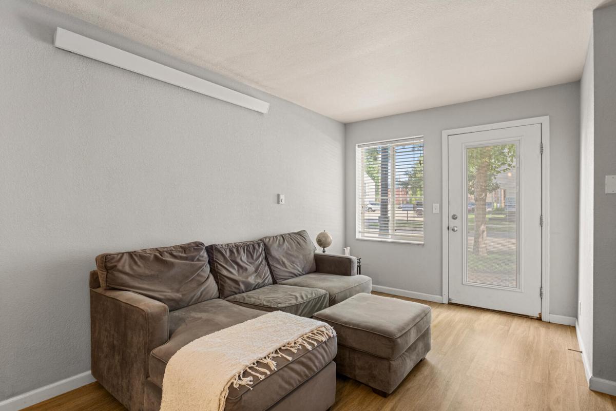 Couch and entryway
