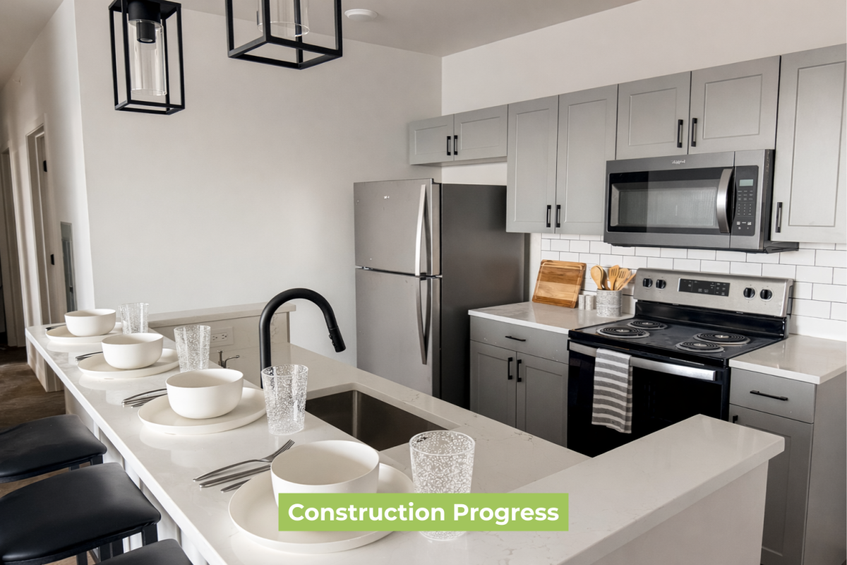 505 S. Fifth - The Station Construction Progress - Kitchen Island