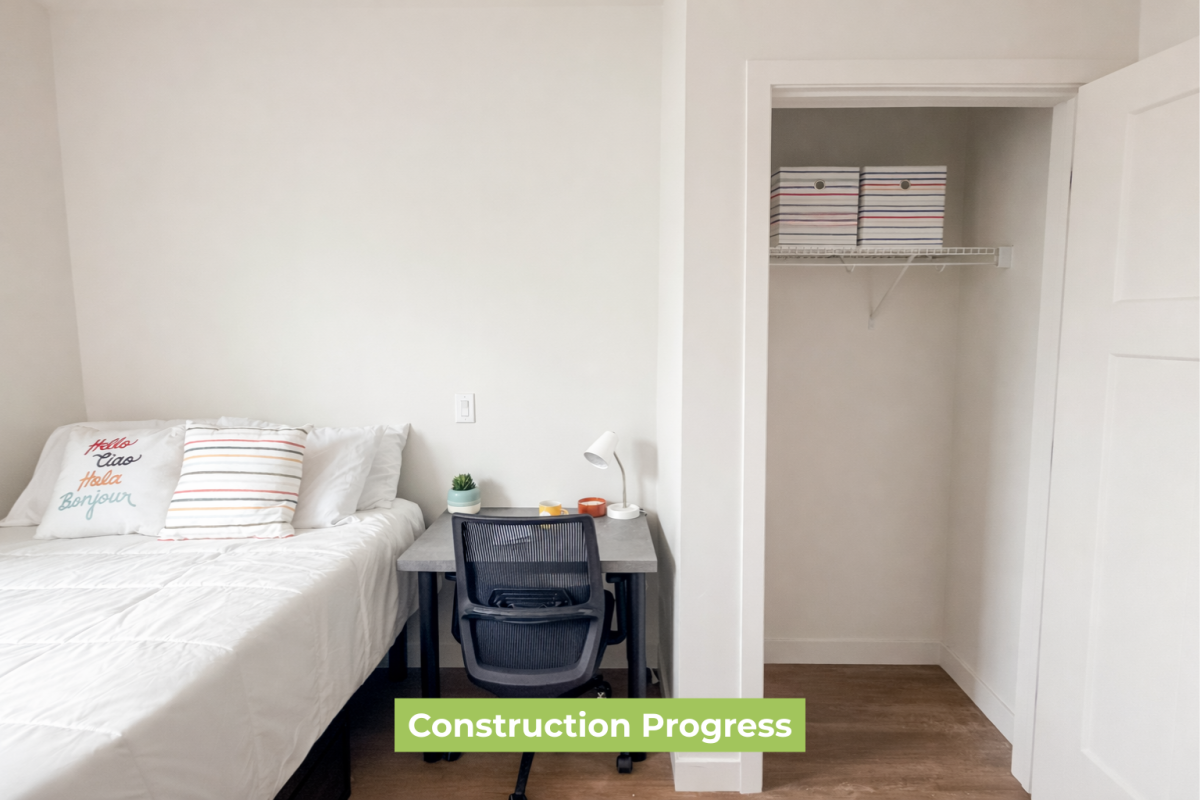 505 S. Fifth - The Station Construction Progress - Bedroom and Closet